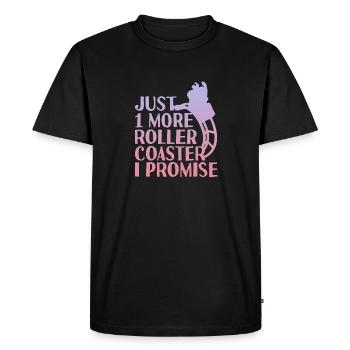 Roller Coaster Amusement Park Amusement Park - Men's Premium Organic T-Shirt - black - Front - Nico (187cm)