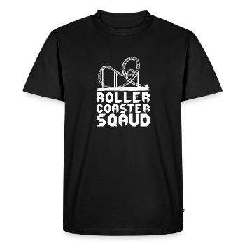 Roller Coaster Amusement Park Amusement Park - Men's Premium Organic T-Shirt - black - Front - Nico (187cm)