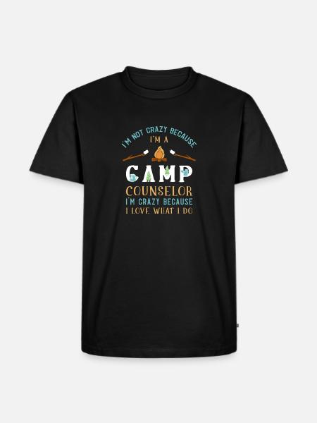Camp d’été Tent Camp Manager - T-shirt Premium bio Homme - noir