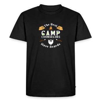 Tent Camp Manager Summer Camp - Men's Premium Organic T-Shirt - black - Front - Nico (187cm)