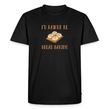 Cuisson du pain Boulangers Boulangers Cuisson du levain - T-shirt Premium bio Homme - noir - Devant - Nico (187cm)