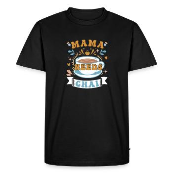 Chai Latte Tea Drink buveurs de thé - T-shirt Premium bio Homme - noir - Devant - Nico (187cm)
