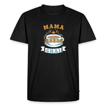 Chai Latte Tea Drink buveurs de thé - T-shirt Premium bio Homme - noir - Devant - Nico (187cm)