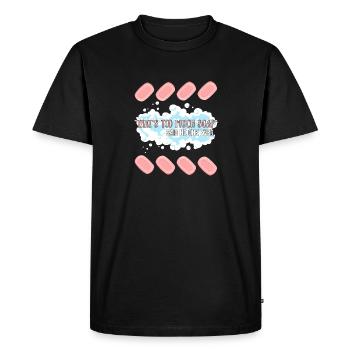 Fabrication de savon Savon fait à la main - T-shirt Premium bio Homme - noir - Devant - Nico (187cm)