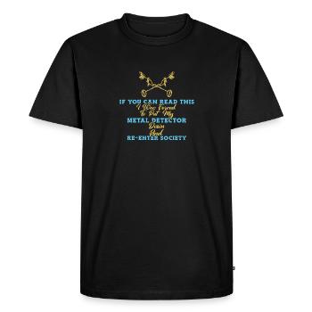 Chasseur de trésors Chasse au trésor Détecteur de métaux - T-shirt Premium bio Homme - noir - Devant - Nico (187cm)