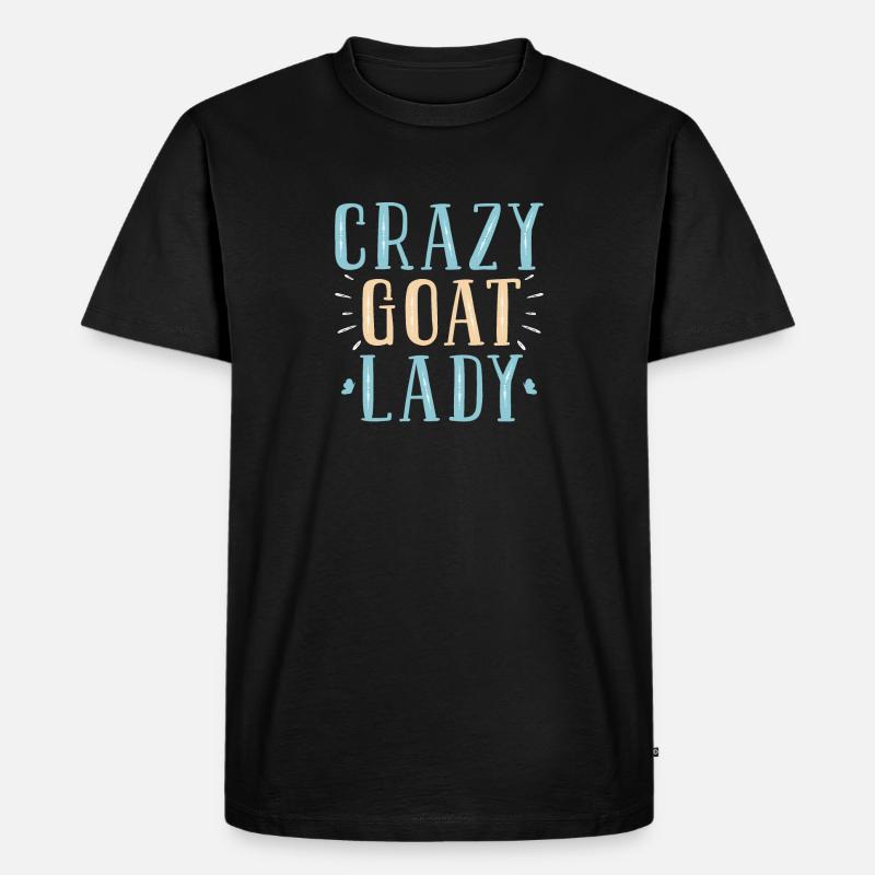 Ziege Ziegenbock - Männer Premium Bio T-Shirt - Schwarz