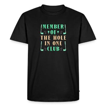 Golf Golfeurs Golfeurs - T-shirt Premium bio Homme - noir - Devant - Nico (187cm)