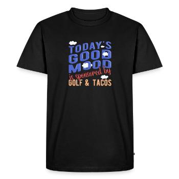 Golf Golfeurs Golfeurs - T-shirt Premium bio Homme - noir - Devant - Nico (187cm)