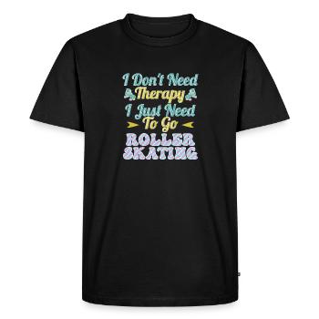 Roller Skating Inline Skating Inline Skates - Men's Premium Organic T-Shirt - black - Front - Nico (187cm)