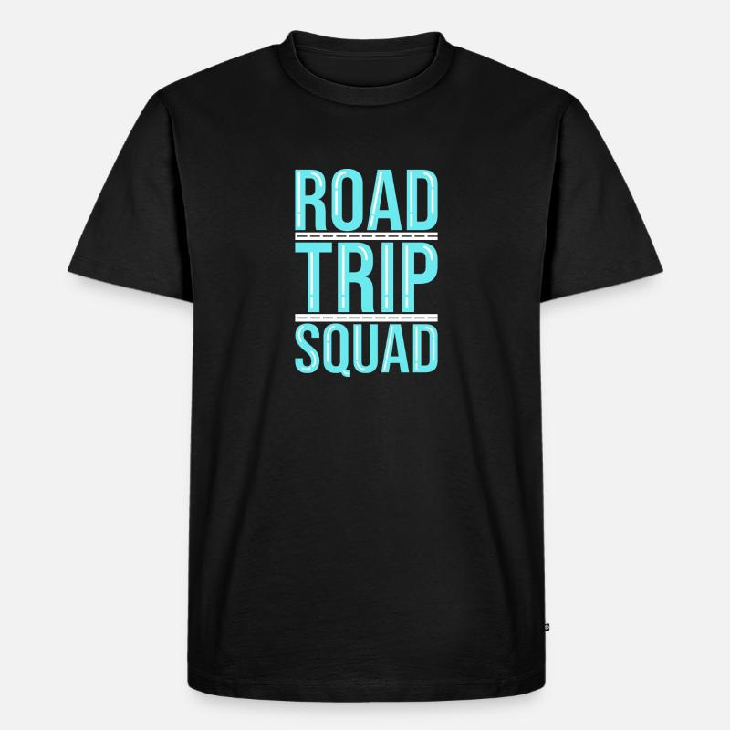 Road Trip - Männer Premium Bio T-Shirt - Schwarz