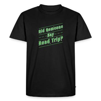 Road Trip - T-shirt Premium bio Homme - noir - Devant - Nico (187cm)