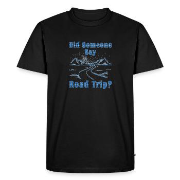 Road Trip - T-shirt Premium bio Homme - noir - Devant - Nico (187cm)