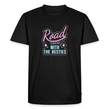 Road Trip - T-shirt Premium bio Homme - noir - Devant - Nico (187cm)