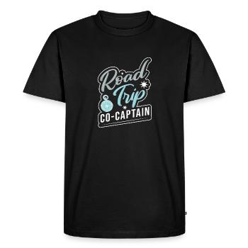 Road Trip - T-shirt Premium bio Homme - noir - Devant - Nico (187cm)