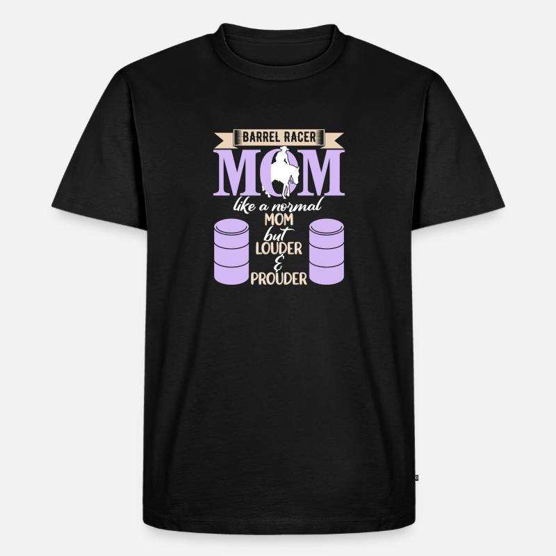 Barrel Racing - Männer Premium Bio T-Shirt - Schwarz