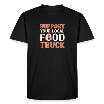 Food Truck Streetfood - T-shirt Premium bio Homme - noir - Devant - Nico (187cm)
