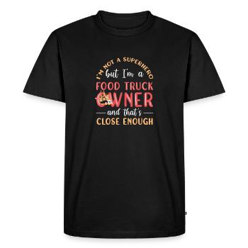 Food Truck Streetfood - T-shirt Premium bio Homme - noir - Devant - Nico (187cm)