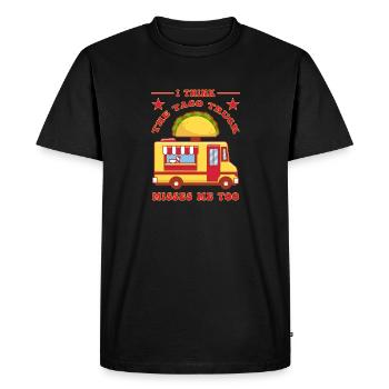 Food Truck Streetfood - T-shirt Premium bio Homme - noir - Devant - Nico (187cm)