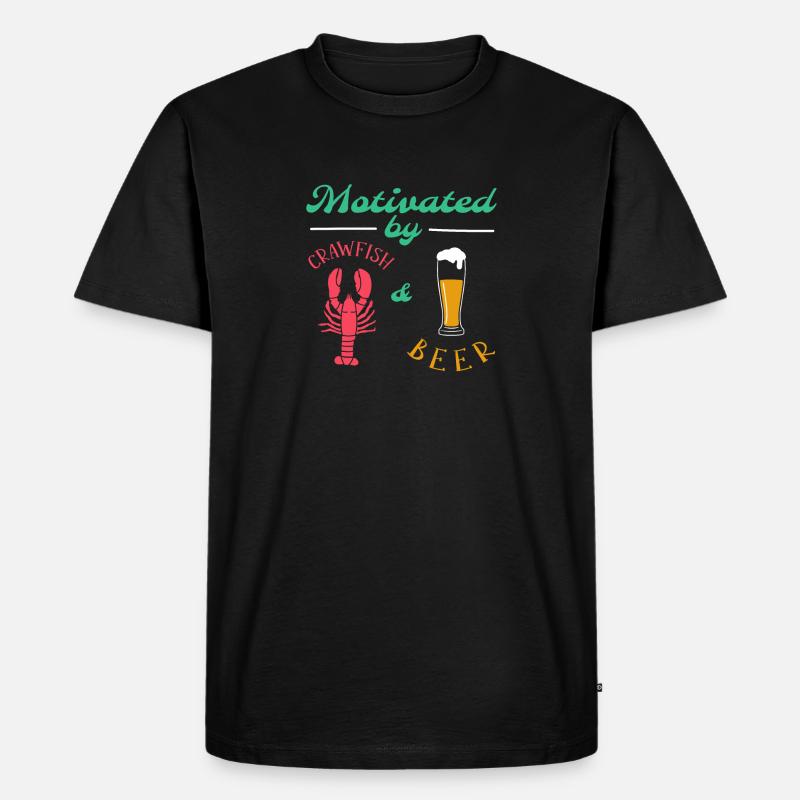 Langusten Languste - Männer Premium Bio T-Shirt - Schwarz