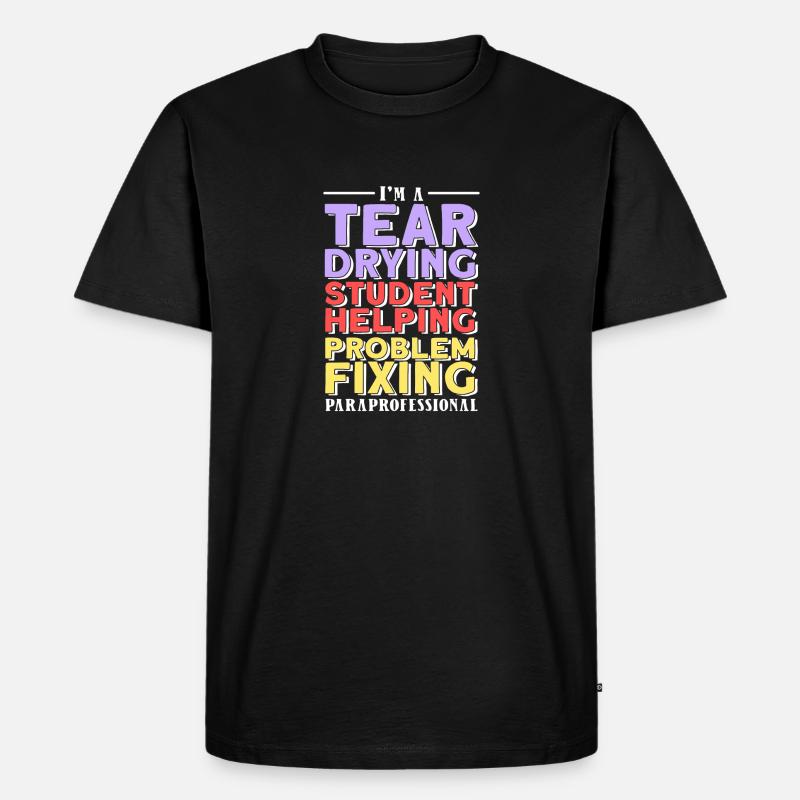 Paraprofessional - Männer Premium Bio T-Shirt - Schwarz