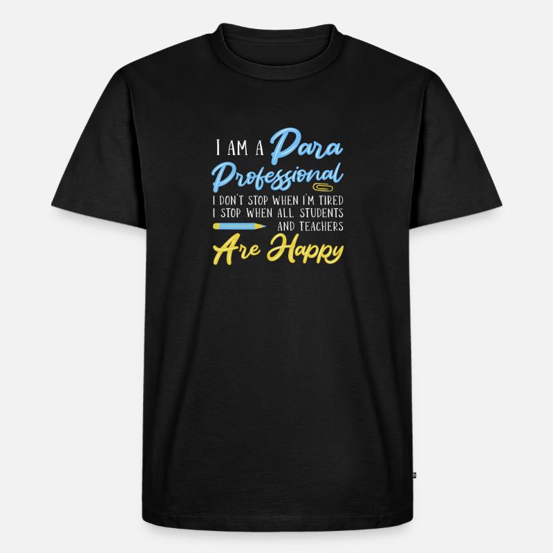 Paraprofessional - Männer Premium Bio T-Shirt - Schwarz