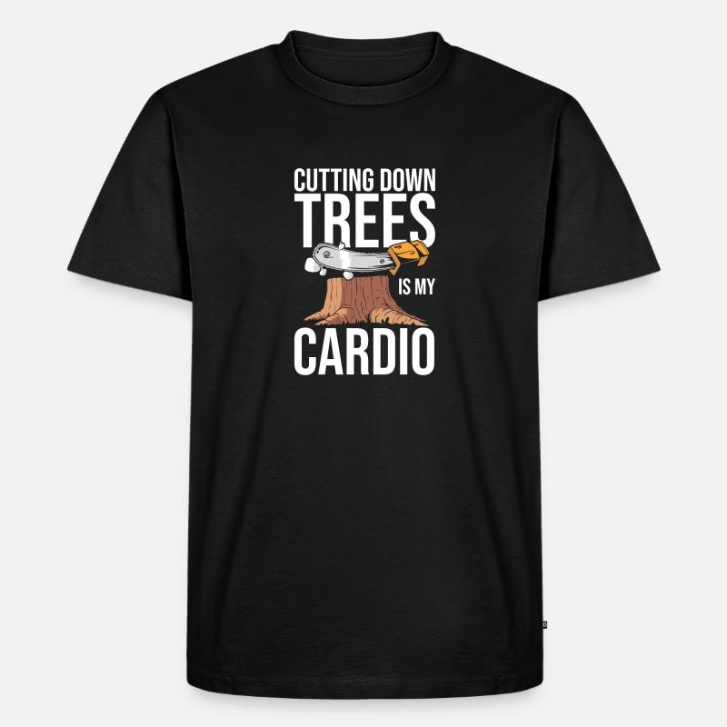 Bûcheron Bûcheron Tronçonneuse - T-shirt Premium bio Homme - noir