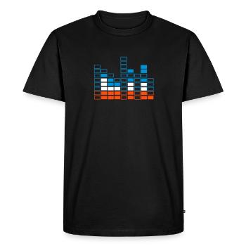 Musique Bassline bro jeu égaliseur - T-shirt Premium bio Homme - noir - Devant - Nico (187cm)