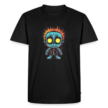 Votre révolution de la mode avec Voodoo Poppet - T-shirt Premium bio Homme - noir - Devant - Nico (187cm)
