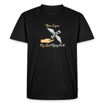 Dernière baise volante - T-shirt Premium bio Homme - noir - Devant - Nico (187cm)