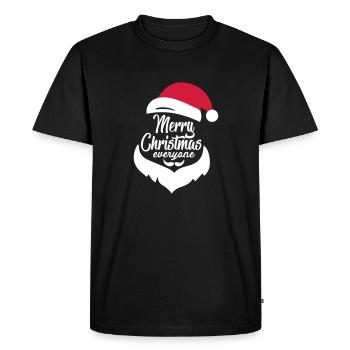 merry christmas everyone - Men's Premium Organic T-Shirt - black - Front - Nico (187cm)