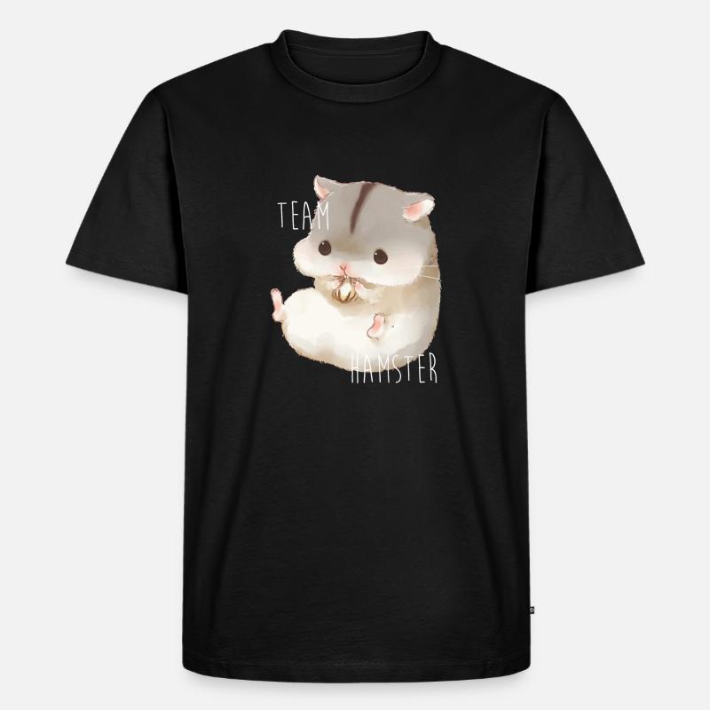 Hamsterteam - Männer Premium Bio T-Shirt - Schwarz