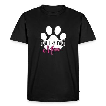 Husky Mom - Men's Premium Organic T-Shirt - black - Front - Nico (187cm)