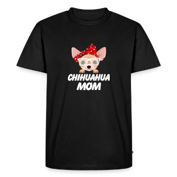 Chihuahua Mom - T-shirt Premium bio Homme - noir - Devant - Nico (187cm)