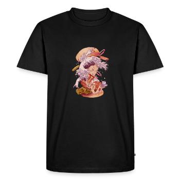 FUSION GHOST - Men's Premium Organic T-Shirt - black - Front - Nico (187cm)