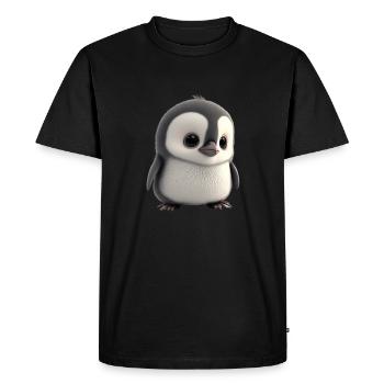Baby Penguin - Men's Premium Organic T-Shirt - black - Front - Nico (187cm)