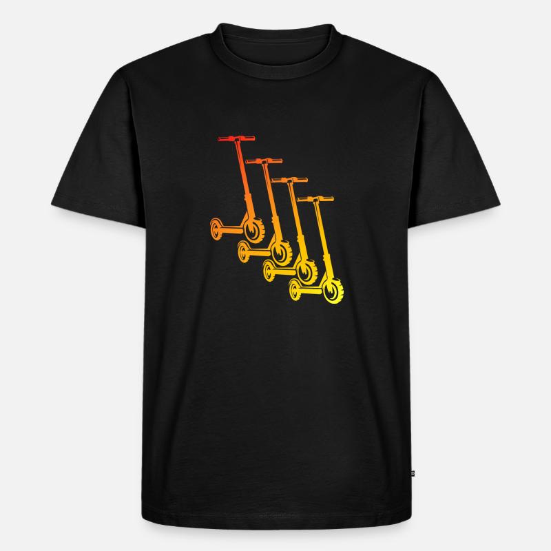 E-Scooter E-Roller Scooter - Männer Premium Bio T-Shirt - Schwarz