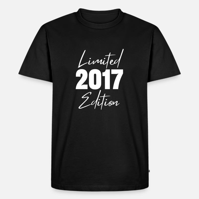 2017 Limitierte Edition - Männer Premium Bio T-Shirt - Schwarz