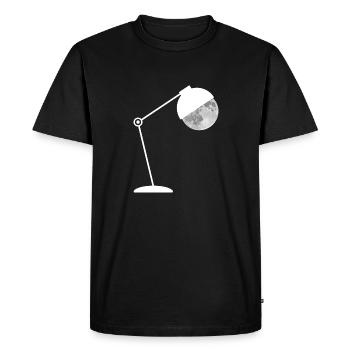 Lampe lune - T-shirt Premium bio Homme - noir - Devant - Nico (187cm)