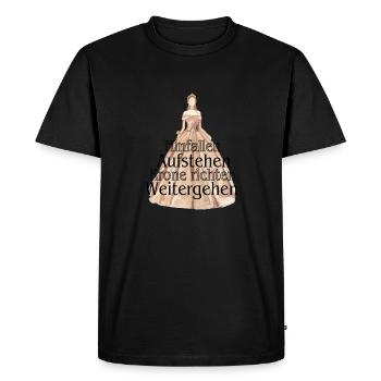 Tombez, relevez-vous, redressez votre couronne, avancez - T-shirt Premium bio Homme - noir - Devant - Nico (187cm)