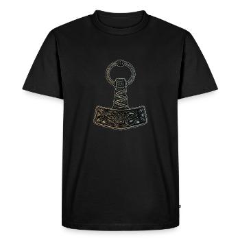 Mjölnir - T-shirt Premium bio Homme - noir - Devant - Nico (187cm)