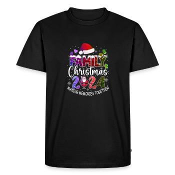 Christmas tape background movie holiday design - Men's Premium Organic T-Shirt - black - Front - Nico (187cm)