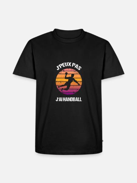 J'peux pas j'ai handball - T-shirt Premium bio Homme - noir