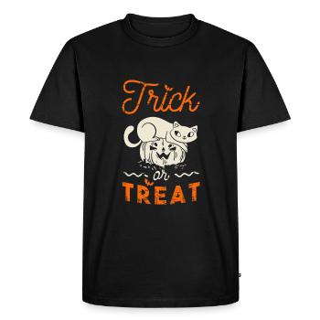 Citrouille d'Halloween 2020 - T-shirt Premium bio Homme - noir - Devant - Nico (187cm)