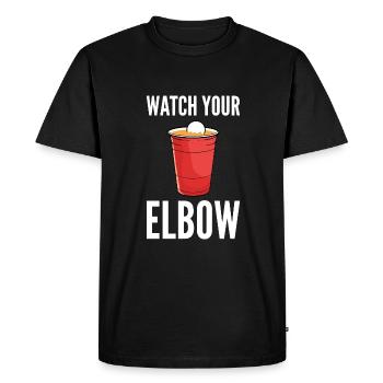 Beer Pong Beer Pong - T-shirt Premium bio Homme - noir - Devant - Nico (187cm)
