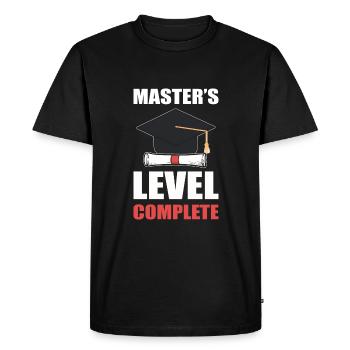 Cérémonie de remise des diplômes de maîtrise - T-shirt Premium bio Homme - noir - Devant - Nico (187cm)