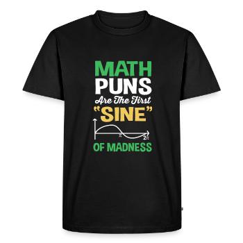 Mathématiques - T-shirt Premium bio Homme - noir - Devant - Nico (187cm)
