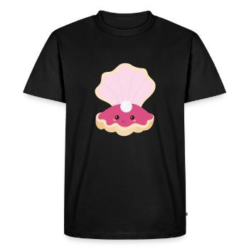 shell - Men's Premium Organic T-Shirt - black - Front - Nico (187cm)