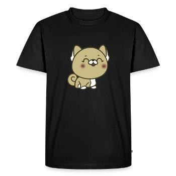 Chiot mignon - T-shirt Premium bio Homme - noir - Devant - Nico (187cm)