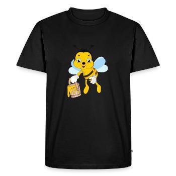 miel abeille apiculteur rucher abeille - T-shirt Premium bio Homme - noir - Devant - Nico (187cm)