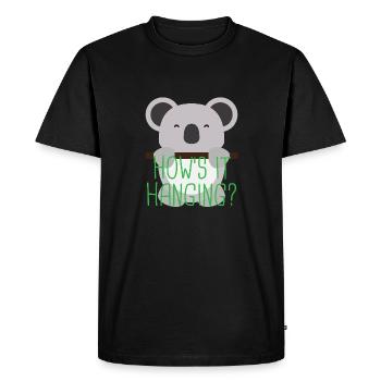 Koala 3 03 - T-shirt Premium bio Homme - noir - Devant - Nico (187cm)